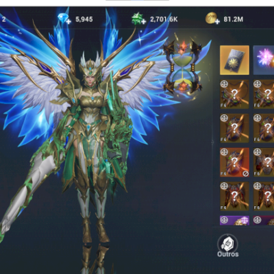 Paladino, lvl 620 TOP 4, Servidor A582 Power 1Milão+