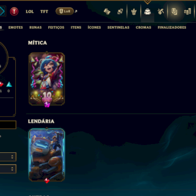 Unranked com 80 Champs e 9 Skins