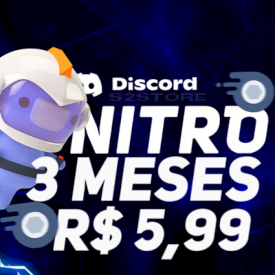 DISCORD NITRO GAMING 3 MESES +6 IMPULSOS