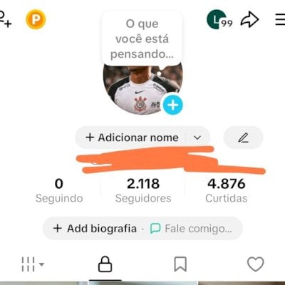 CONTA TIK TOK 2,1K DE SEG E 4,8K DE CURTIDAS (SHOP DAQUI 30 DIAS) CONTAS TIK TOK