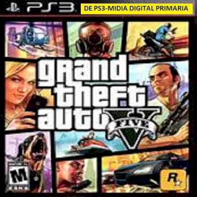 DE  PS3  GTA V  (GTA 5 de PS3)  EM MIDIA DIGITAL PRIMARIA