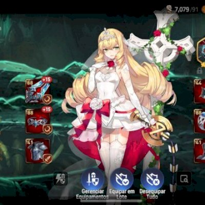 Conta Epic Seven Low Level, 2 skin, 6 personagens 5 estrelas