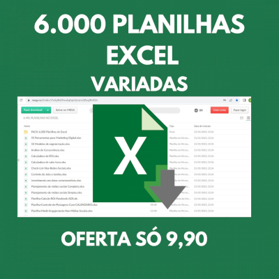 6000 Mil Planilhas editaveis !