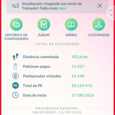 Conta pokémon Go nível 40 de 2016 bem rara