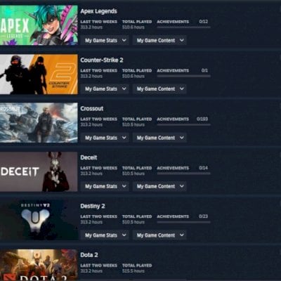 Conta Steam com 15 jogos + Acesso ao email + Vendedor confiavel + Apex, CS e +