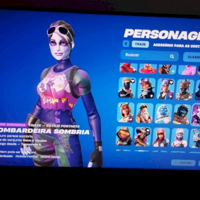 Conta fortnite com mais de 80 skins