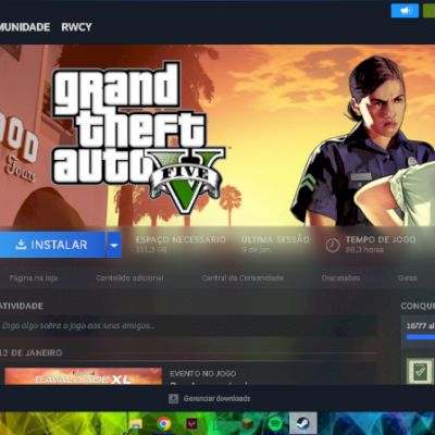 CONTA STEAM COM GTA 5