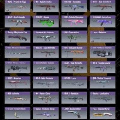 Conta call of duty mobile, personagens épicos e arma lendária.