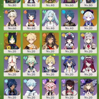 Conta genshin AR 48 alhaitham(com arma), yelan, andarilho