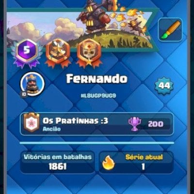 CONTA CLASH ROYALE EM PROMOÇÃO -NIVEL 44 E-MAIL PRÓPRIO DA CONTA
