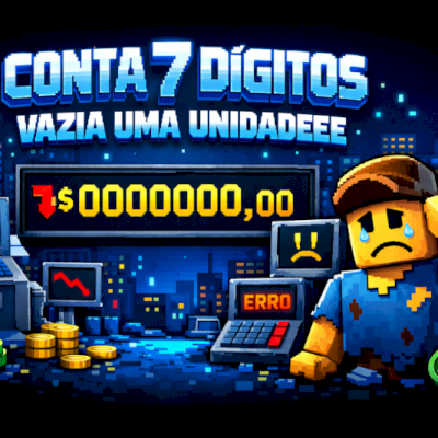 CONTA 7 DIGITOS VAZIA DE ROBLOX UMA UNIDADEEEEEEEEEEEE