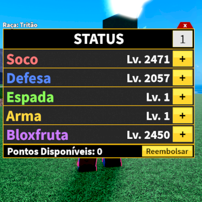 CONTA ROBLOX UPADA EM BLOX FRUITS LVL 2300