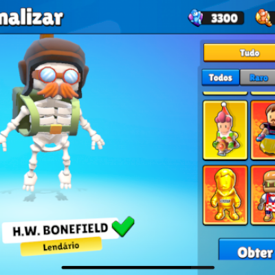 vendo conta de stumble guys gemada