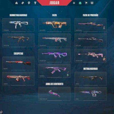 CONTA VALORANT COM MUITAS SKINS, PLATINA 2, PEAK ASCENDENTE