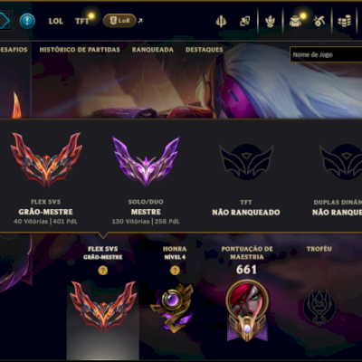 Mestre com TODOS os Champs e 91 Skins ( 256 PDL )