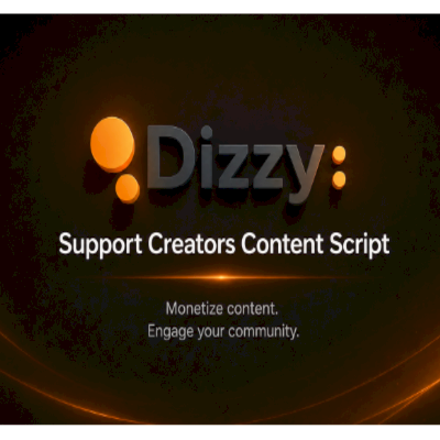 Dizzy - SCRIPT PHP de conteúdo de suporte para criadores