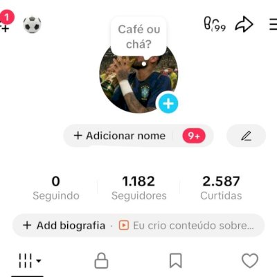 CONTA TIK TOK 1,1K SEG E 2,5K DE CURTIDAS (CONTAS TIK TOK)