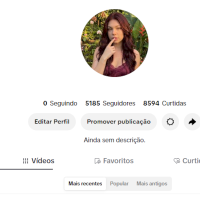 CONTA TIK TOK 5K SEG E 8,5K DE CURTIDAS (CONTAS TIK TOK)