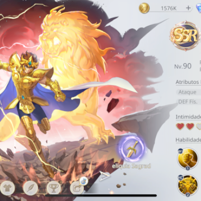 Conta de Saint Seiya Ex