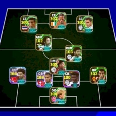Conta eFootball Top! Čech 104, Drogba 103, Messi e Lendas