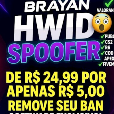 Spoofer Hwid| Remover Ban | 100% Funcional | VITALICIO