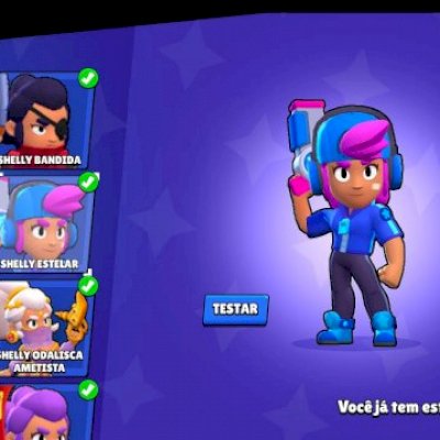 BRAWL STARS - CONTAS CRIADAS EM 2017 COM TODOS OS BRAWLERS E SKINS!!