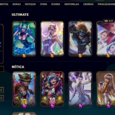 CONTA LOL COM 406 SKINS