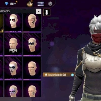 CONTA DE FREE FIRE COM RAGNAROK E SAITAMA