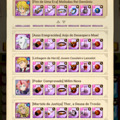 Conta usada lv 130