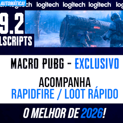 MACRO - PUBG STEAM E PUBG LITE - (VITALICIO) MOUSES LOGITECH