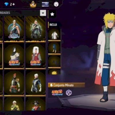 Conta de Free Fire level 74