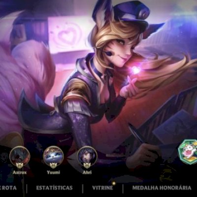 Conta Wild Rift quase Full skin de ahri