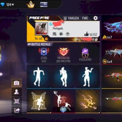 CONTA FREE FIRE COMPLETA À VENDA – NIVEL 67 🔥