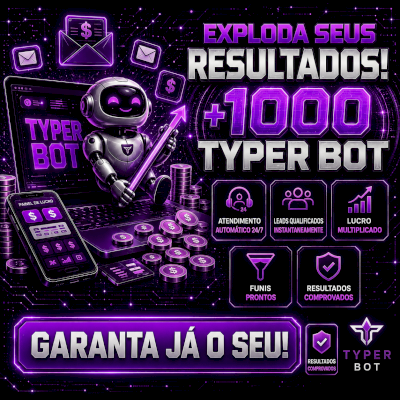 ⚡ PACK COM +1.000 FLUXOS DE TYPER BOT PRONTOS