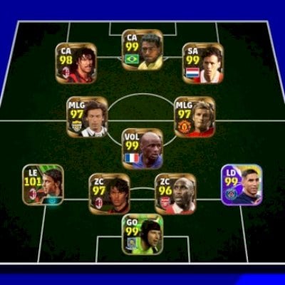 Efootball mobile contas lendaria
