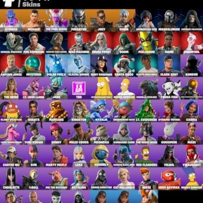 Conta Fortinite | 79 skins | Mandalorian | Homer Simpson | Predador | Doom