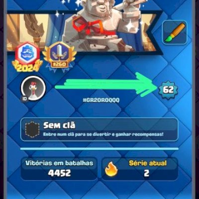 CONTA TOP DE CLASH ROYALE 9K DE TROFÉUS E EMOTE DAS 20 WINS/2024