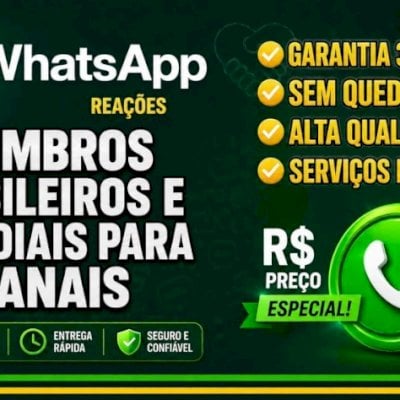 📲 WhatsApp | Membros Brasileiros 🇧🇷 e Mundiais 🌍 + Reações para Canais