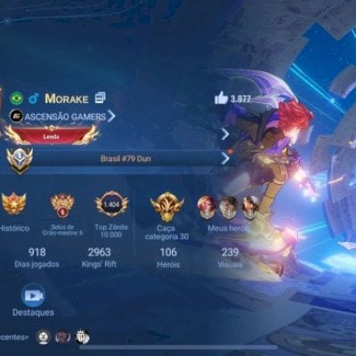 Conta honor of kings