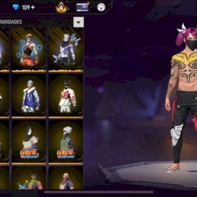 Conta de FF 2017 8 anos de Jogo Extremamente Rara e Gemada