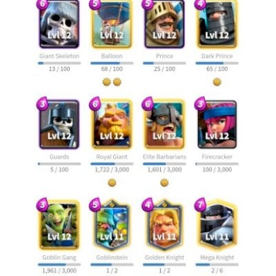 CONTA DE CLASH ROYALE