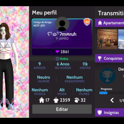 Conta Avakin Life Nível 34