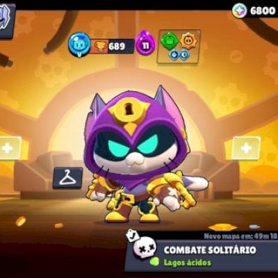Conta de Brawl Stars com 4 brawlers Lendários, 3 Míticos e outros!