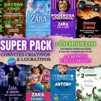 Super Pack Convites Criativos Lucrativos