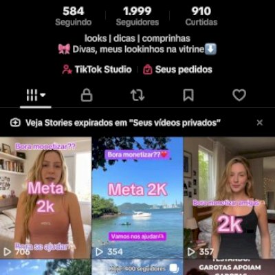 Conta com 2000 seguidores Monetizada + Tiktok Shop Liberado
