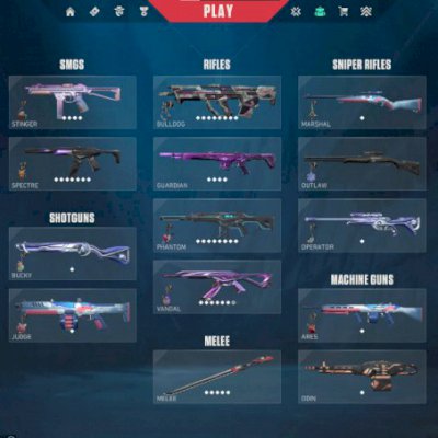 CONTA com várias skins + lâmina rgx totalmente upada