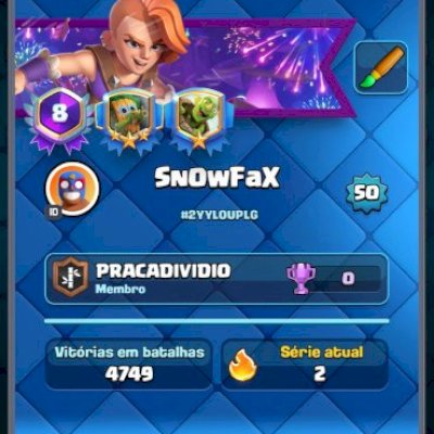 VENDENDO 8 ANOS CONTA CLASH ROYALE