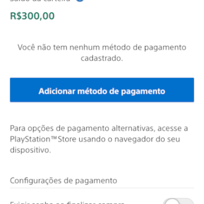 Conta PSN com SALDO 300 Reais