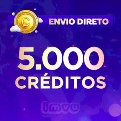 5,000 CRÉDITOS IMVU ENVIO DIRETO