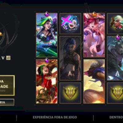 Conta Wild Rift 136 skins (4 lendárias, Arcane), 26,4K coleção, 128 campeões